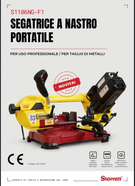Segatrice a nastro portatile Euro 585,00+iva