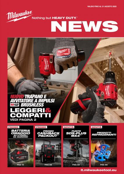 Promozione Milwaukee  Valida fino al 31 Agosto 2025